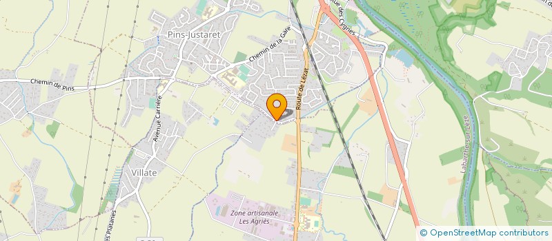 localisation de l'entreprise ASSOCIATION SPORTIVE DU LYCEE DE PINS-JUSTARET  PINS-JUSTARET