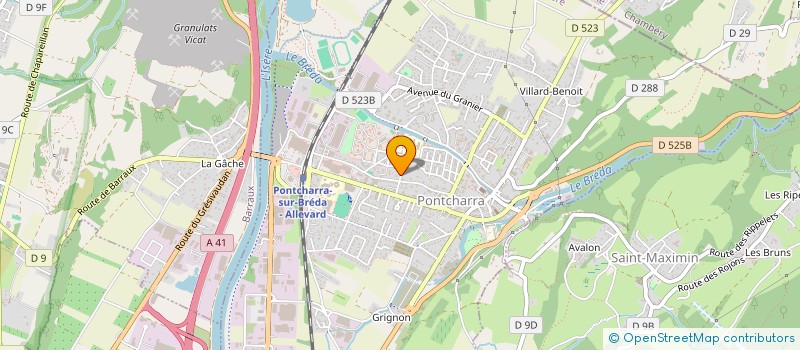 localisation de l'entreprise ASSOCIATION SPORTIVE DU LYCEE DE PONTCHARRA  PONTCHARRA