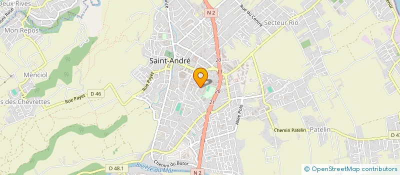 localisation de l'entreprise ASSOCIATION SPORTIVE DU LYCEE DE SAINT ANDRE à SAINT-ANDRE