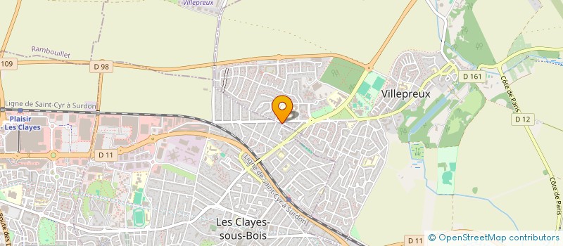 localisation de l'entreprise ASSOCIATION SPORTIVE DU LYCEE DE VILLEPREUX  VILLEPREUX