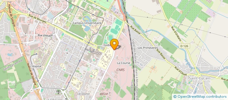 localisation de l'entreprise ASSOCIATION SPORTIVE DU LYCEE DES METIERS DES SERVICES PAUL GAUGUIN à ORLEANS
