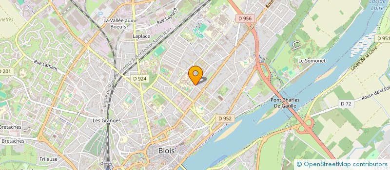 localisation de l'entreprise ASSOCIATION SPORTIVE DU LYCEE DESSAIGNES  BLOIS