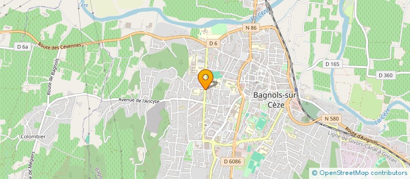 localisation de l'entreprise ASSOCIATION SPORTIVE DU LYCEE EINSTEIN  BAGNOLS-SUR-CEZE