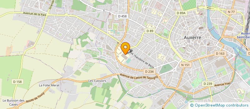 localisation de l'entreprise ASSOCIATION SPORTIVE DU LYCEE FOURIER à AUXERRE