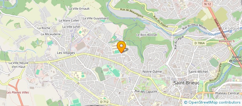 localisation de l'entreprise ASSOCIATION SPORTIVE DU LYCEE FREYSSINET à SAINT-BRIEUC