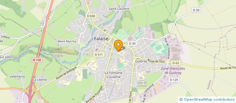 localisation de l'entreprise ASSOCIATION SPORTIVE DU LYCEE GUILLAUME LECONQUERANT  FALAISE