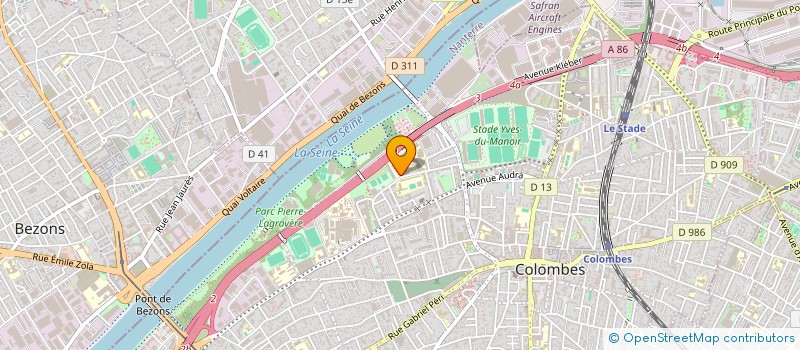 localisation de l'entreprise ASSOCIATION SPORTIVE DU LYCEE GUY DE MAUPASSANT  COLOMBES