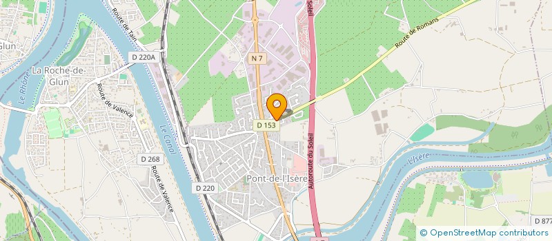 localisation de l'entreprise ASSOCIATION SPORTIVE DU LYCEE HOTELIER DE TAIN-L'HERMITAGE  TAIN L HERMITAGE