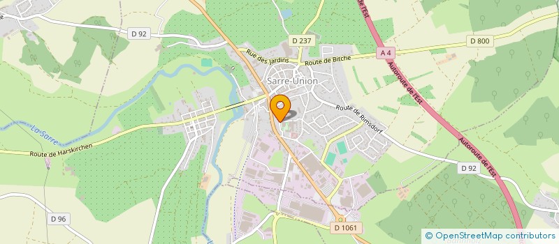 localisation de l'entreprise ASSOCIATION SPORTIVE DU LYCEE IMBERT DE SARRE UNION  SARRE-UNION