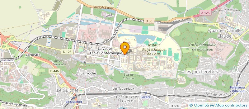 localisation de l'entreprise ASSOCIATION SPORTIVE DU LYCEE INTERNATIONAL DE PALAISEAU à PALAISEAU
