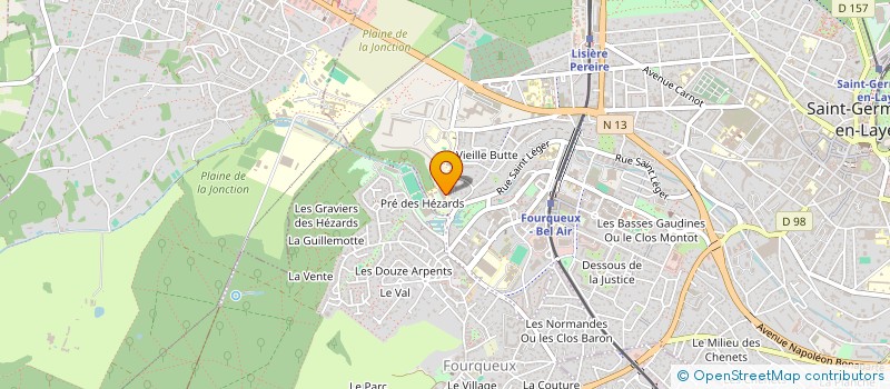 localisation de l'entreprise ASSOCIATION SPORTIVE DU LYCEE INTERNATIONAL DE SAINT GERMAIN EN LAYE (ASLI)  SAINT-GERMAIN-EN-LAYE