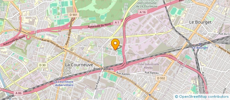 localisation de l'entreprise ASSOCIATION SPORTIVE DU LYCEE JACQUES BREL à LA COURNEUVE