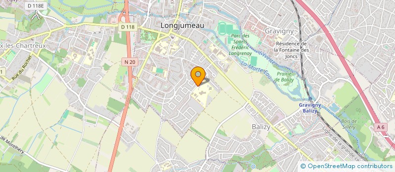localisation de l'entreprise ASSOCIATION SPORTIVE DU LYCEE JACQUES-PREVERT DE LONGJUMEAU à LONGJUMEAU