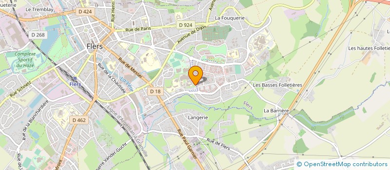 localisation de l'entreprise ASSOCIATION SPORTIVE DU LYCEE JEAN GUEHENNO à FLERS