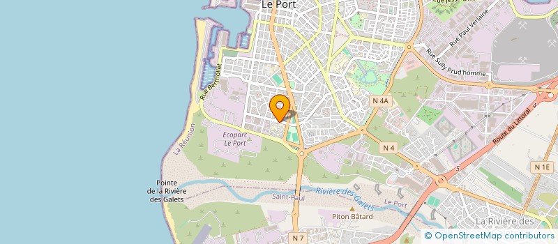 localisation de l'entreprise ASSOCIATION SPORTIVE DU LYCEE JEAN HINGLO  LE PORT