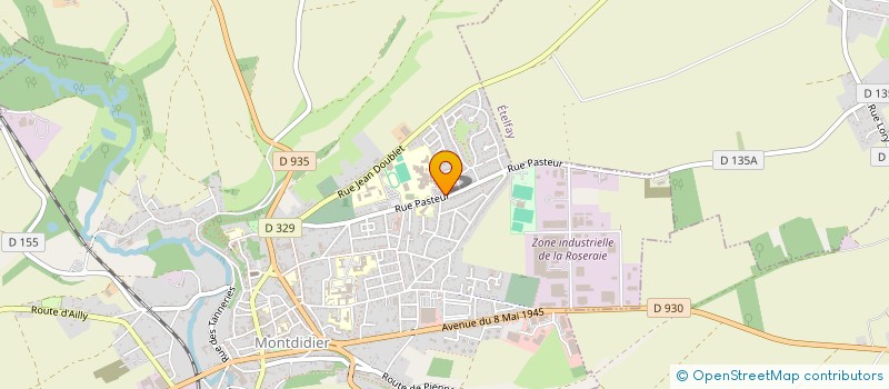 localisation de l'entreprise ASSOCIATION SPORTIVE DU LYCEE JEAN RACINE à MONTDIDIER