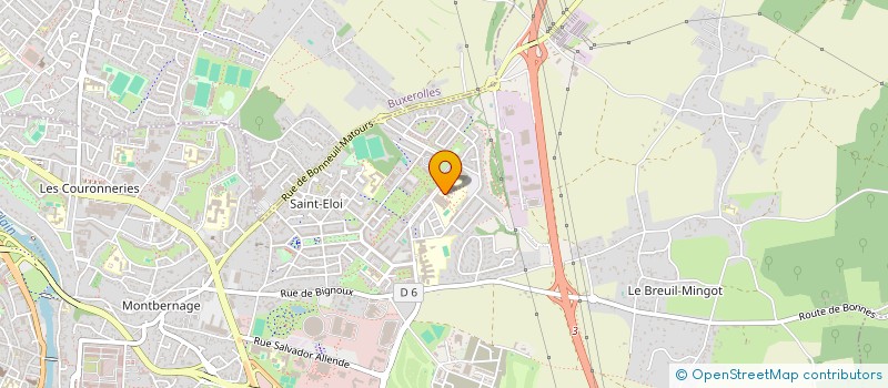 localisation de l'entreprise ASSOCIATION SPORTIVE DU LYCEE KYOTO  POITIERS