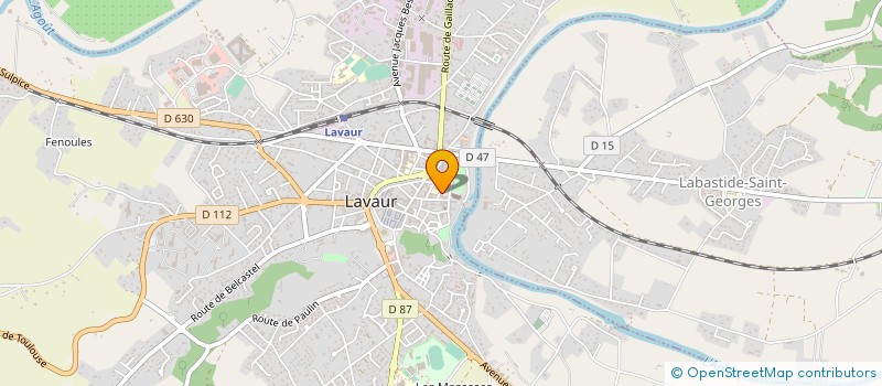 localisation de l'entreprise ASSOCIATION SPORTIVE DU LYCEE LAS CASES  LAVAUR