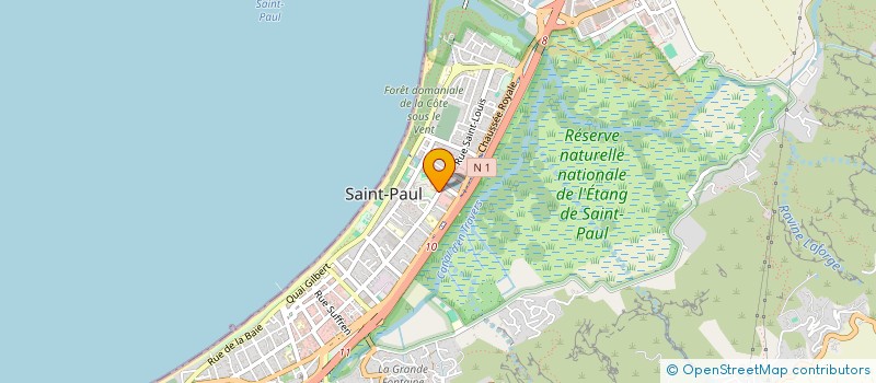 localisation de l'entreprise ASSOCIATION SPORTIVE DU LYCEE LOUIS PAYEN  SAINT-PAUL