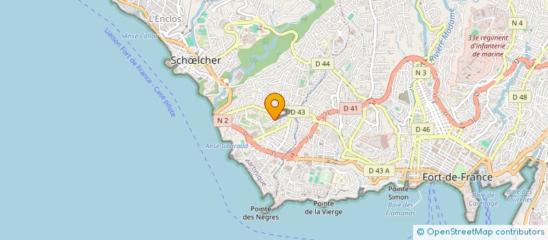 localisation de l'entreprise ASSOCIATION SPORTIVE DU LYCEE LUMINA SOPHIE  SCHLCHER