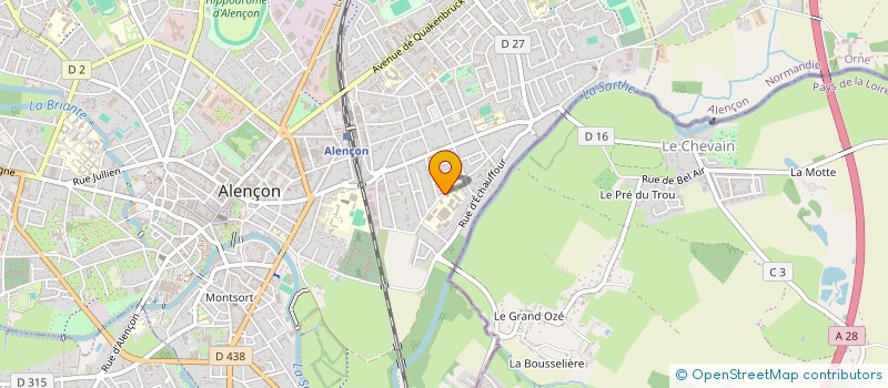 localisation de l'entreprise ASSOCIATION SPORTIVE DU LYCEE MARCEL MEZEN à ALENCON