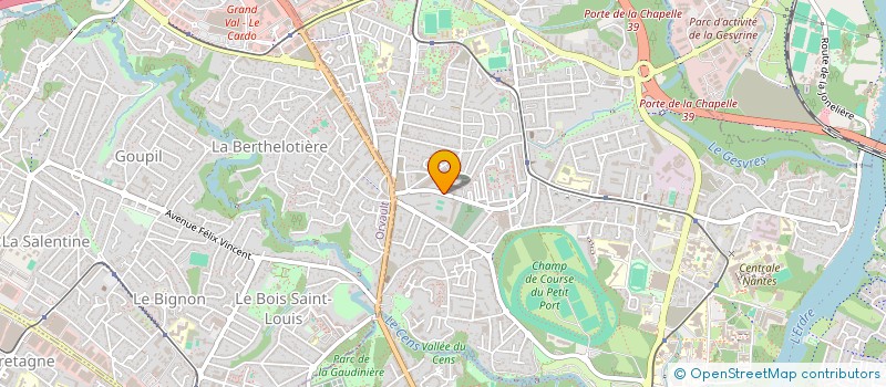 localisation de l'entreprise ASSOCIATION SPORTIVE DU LYCEE MONGE-LA CHAUVINIERE à NANTES