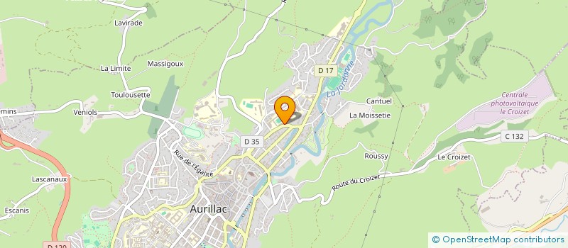 localisation de l'entreprise ASSOCIATION SPORTIVE DU LYCEE MONNET-MERMOZ D'AURILLAC à AURILLAC