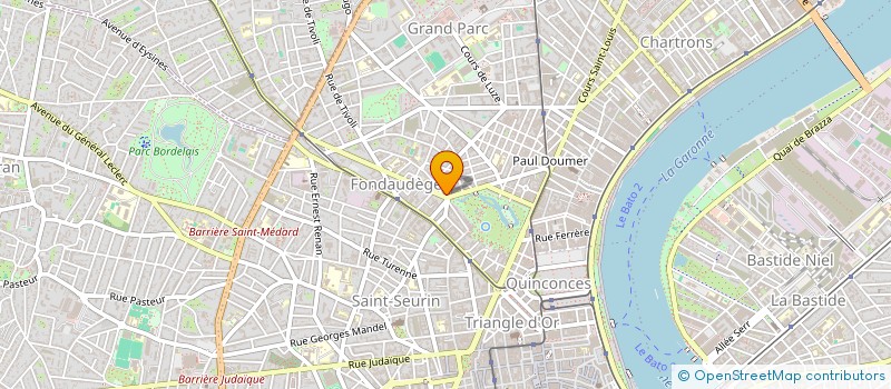 localisation de l'entreprise ASSOCIATION SPORTIVE DU LYCEE MONTESQUIEU A BORDEAUX  BORDEAUX