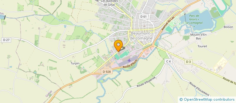 localisation de l'entreprise ASSOCIATION SPORTIVE DU LYCEE NORMAN FOSTER DE BEAUMONT DE LOMAGNE  BEAUMONT-DE-LOMAGNE