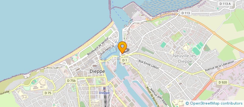 localisation de l'entreprise ASSOCIATION SPORTIVE DU LYCEE PABLO NERUDA  DIEPPE