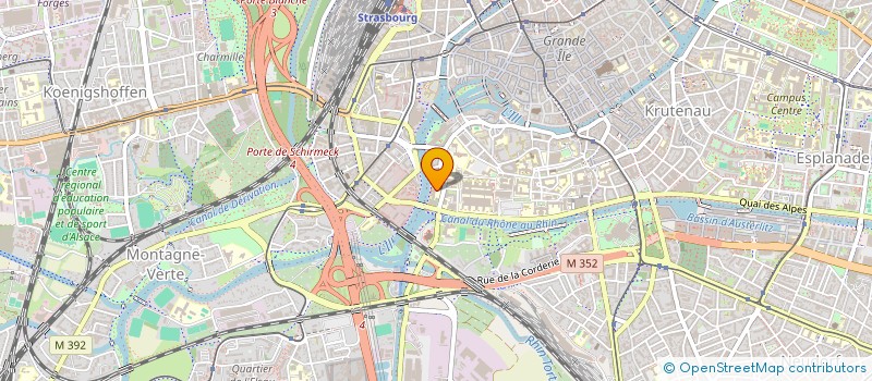 localisation de l'entreprise ASSOCIATION SPORTIVE DU LYCEE PASTEUR  STRASBOURG