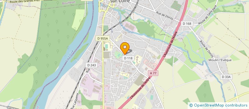 localisation de l'entreprise ASSOCIATION SPORTIVE DU LYCEE PIERRE-GILLES DE GENNES à COSNE-COURS-SUR-LOIRE