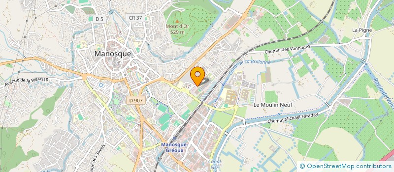 localisation de l'entreprise ASSOCIATION SPORTIVE DU LYCEE POLYVALENT à MANOSQUE