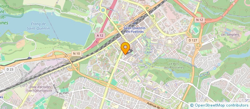 localisation de l'entreprise ASSOCIATION SPORTIVE DU LYCEE POLYVALENT  MONTIGNY-LE-BRETONNEUX