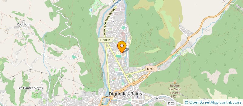 localisation de l'entreprise ASSOCIATION SPORTIVE DU LYCEE POLYVALENT ALEXANDRA DAVID NEEL  DIGNE-LES-BAINS