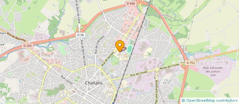 localisation de l'entreprise ASSOCIATION SPORTIVE DU LYCEE POLYVALENT DE CHALLANS à CHALLANS
