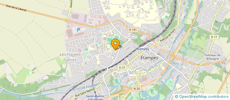localisation de l'entreprise ASSOCIATION SPORTIVE DU LYCEE POLYVALENT GEOFFROY SAINT HILAIRE à ETAMPES