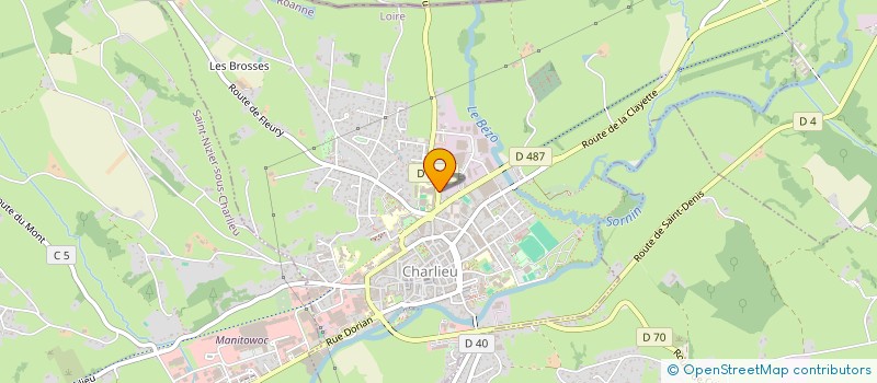 localisation de l'entreprise ASSOCIATION SPORTIVE DU LYCEE POLYVALENT JEREMIE DE LA RUE  CHARLIEU