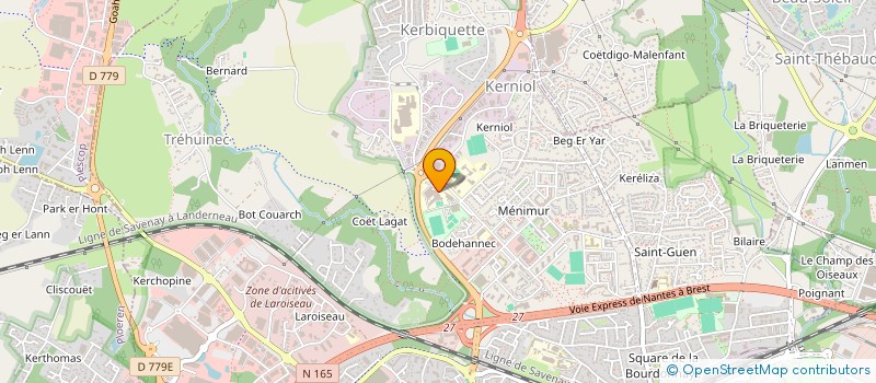 localisation de l'entreprise ASSOCIATION SPORTIVE DU LYCEE POLYVALENT REGIONAL à VANNES