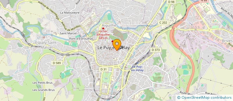 localisation de l'entreprise ASSOCIATION SPORTIVE DU LYCEE POLYVALENT ST JACQUES DE COMPOSTELLE à LE PUY-EN-VELAY
