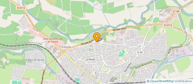 localisation de l'entreprise ASSOCIATION SPORTIVE DU LYCEE PROFESSIONNEL CHARLES CROS  CARCASSONNE