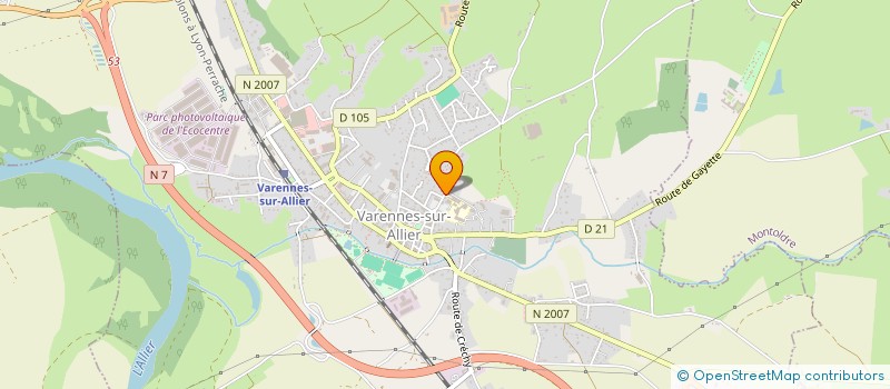 localisation de l'entreprise ASSOCIATION SPORTIVE DU LYCEE PROFESSIONNEL DE VARENNES-SUR-ALLIER à VARENNES-SUR-ALLIER