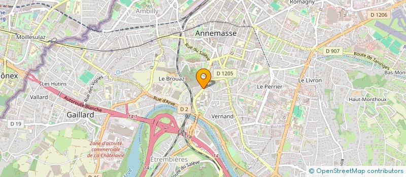 localisation de l'entreprise ASSOCIATION SPORTIVE DU LYCEE PROFESSIONNEL LE SALEVE  ANNEMASSE