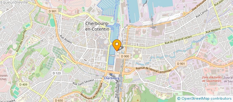 localisation de l'entreprise ASSOCIATION SPORTIVE DU LYCEE PROFESSIONNEL MARITIME ET AQUACOLE DE CHERBOURG  CHERBOURG-EN-COTENTIN