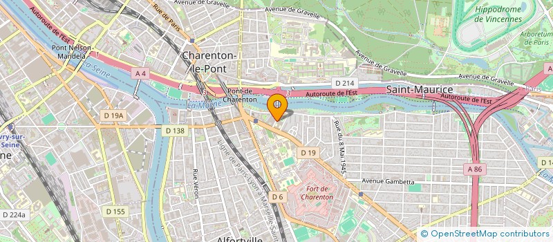 localisation de l'entreprise ASSOCIATION SPORTIVE DU LYCEE PROFESSIONNEL PAUL BERT  MAISONS-ALFORT