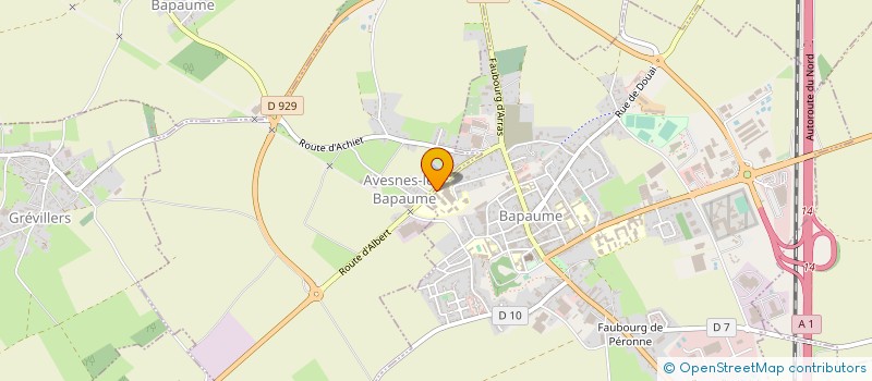 localisation de l'entreprise ASSOCIATION SPORTIVE DU LYCEE PROFESSIONNEL PHILIPPE AUGUSTE  BAPAUME