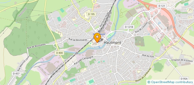 localisation de l'entreprise ASSOCIATION SPORTIVE DU LYCEE PROFESSIONNEL PLACIDE COURTOY à HAUTMONT