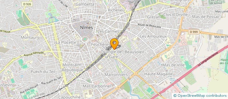 localisation de l'entreprise ASSOCIATION SPORTIVE DU LYCEE PROFESSIONNEL PRIVE DE LA CCI DE NIMES  NIMES