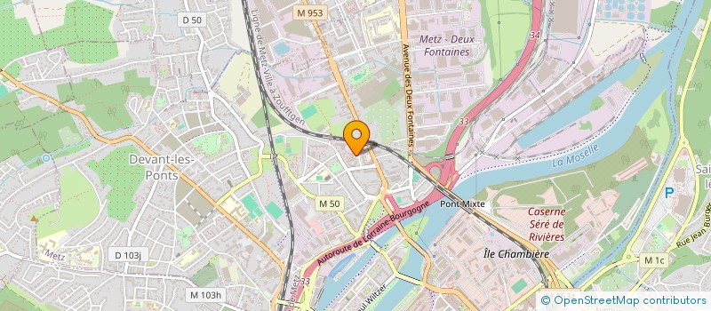 localisation de l'entreprise ASSOCIATION SPORTIVE DU LYCEE PROFESSIONNEL RENE CASSIN  METZ