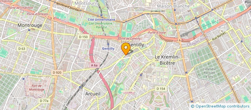 localisation de l'entreprise ASSOCIATION SPORTIVE DU LYCEE PROFESSIONNEL VAL DE BIEVRE à GENTILLY